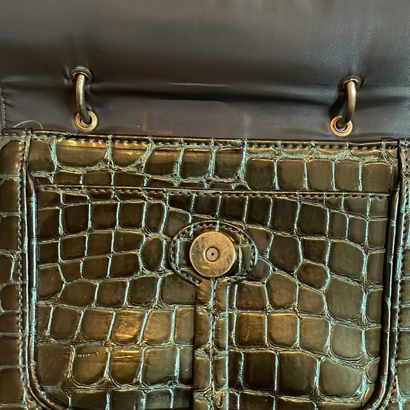 Kenneth Cole Crocodile Shoulder Small Mini Handbag - Picture 4 of 7
